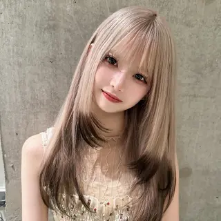 ロング 名古屋ハイトーン/ 🐶ブリーチ専門店のヘアスタイル