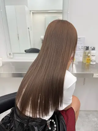 ロング カラー 中韓レイヤー/ ブラウン🤎はやとのヘアスタイル