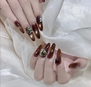 ネイル By moonネイル 🌷ワンホン/韓国風のネイルデザイン