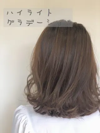 ミディアム カラー 似合わせ専門美容師 なかじまのヘアスタイル