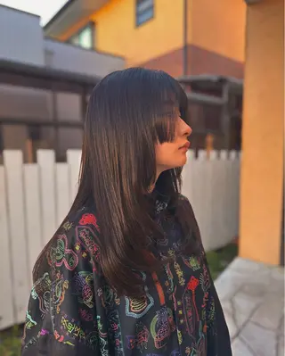 セミロング 梅津 桜子のヘアスタイル