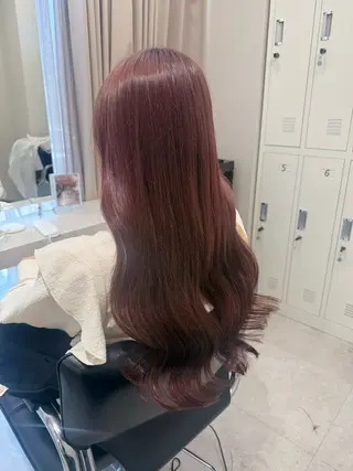 ロング カラー haru 髪質改善サロンのヘアスタイル