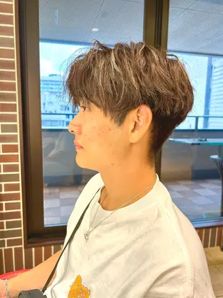 ショート カラー メンズ ラン 髪質改善/甲子園口のヘアスタイル