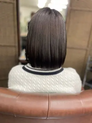 ミディアム カラー 沢田 瞳のヘアスタイル