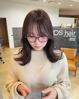 ミディアム 山元 翔平(shohei)のヘアスタイル