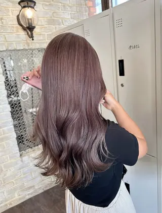 セミロング カラー 🌿ガクト 🌿艶髪透明感のヘアスタイル