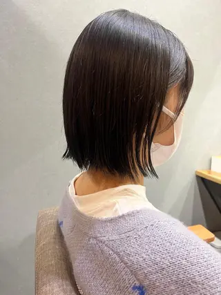 ミディアム カラー パーマ ヘアアレンジ メンズ キッズ ネイル マツエク・マツパ アイブロウ 久木原 ゆりのヘアスタイル