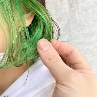 ミディアム カラー 癖毛救済✂️ボブ /髪質改善ストレートのヘアスタイル