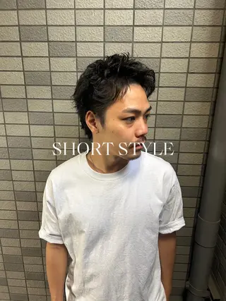 ショート パーマ メンズ 💈メンズ短髪特化 ✂︎伊藤大輝💈のヘアスタイル