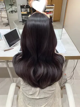 セミロング カラー ヘアアレンジ レイヤーカット/ 小塩 萌々香のヘアスタイル