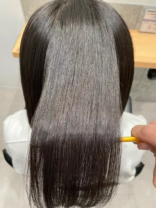 セミロング パーマ 小坂 郁美のヘアスタイル