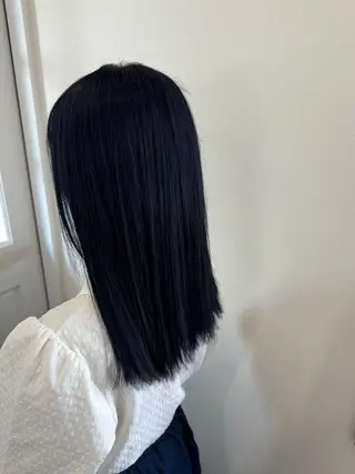 ロング カラー 松ヶ迫 珠里のヘアスタイル