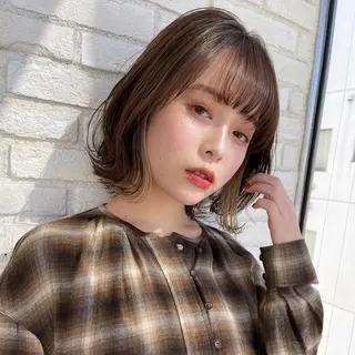 ショート カラー レイヤー/韓国ヘア 縮毛矯正🫧鈴木颯のヘアスタイル