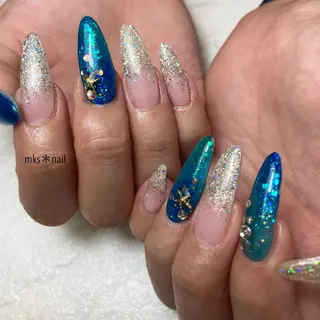 ネイル mks＊nail //  枚方長尾のネイルデザイン