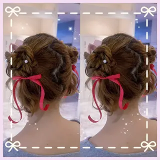 ロング ヘアアレンジ 艶髪/酸性ストレート /髪質改善/内村麻衣のヘアスタイル