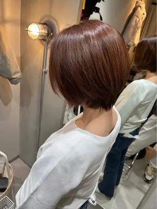 ショート カラー 脱白髪染め美容師 竹内涼乃のヘアスタイル