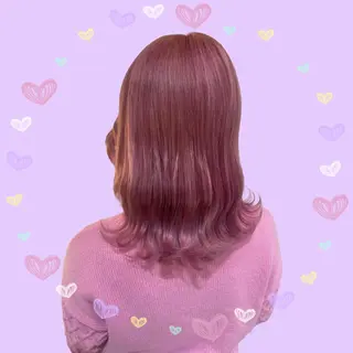 セミロング カラー ヘアアレンジ ブリーチ♡メンズ マッシュ♡MIUのヘアスタイル