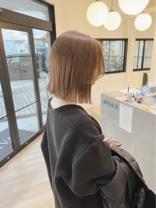 ミディアム カラー レイヤー/ショート chere狭山のヘアスタイル