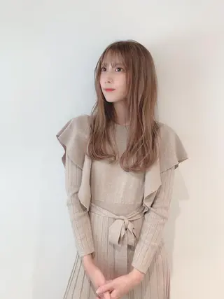 ロング カラー なりたいが叶う ながしまじゅんきのヘアスタイル