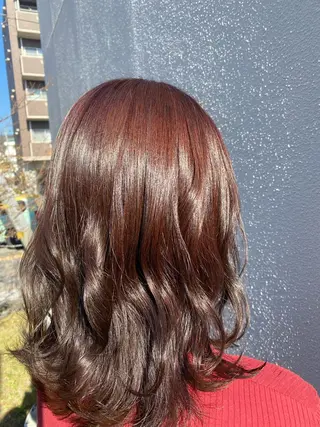 セミロング カラー 横野 朱音のヘアスタイル