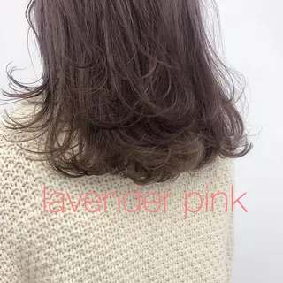 ミディアム カラー パーマ 💖美髪矯正💖 辻未侑のヘアスタイル
