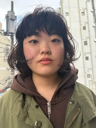ショート パーマ パーマ/メンズパーマ /ボブパーマ/HYOのヘアスタイル