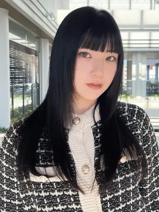 セミロング 園田 渉 ◤SHIKIO◢のヘアスタイル