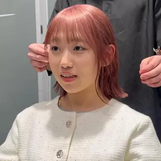 ショート お悩み改善ボブ 顔まわりカット/こうのヘアスタイル