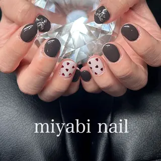 ネイル miyabi nail 桂川駅近くのネイルデザイン