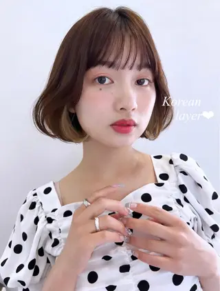 ミディアム カラー 韓国ヘア×髪質改善 /yoshikaのヘアスタイル