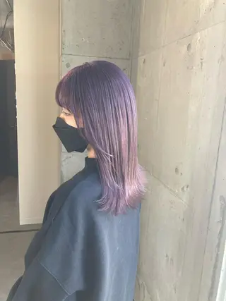ミディアム 髪質改善.縮毛矯正 ×韓国ヘアyukiのヘアスタイル