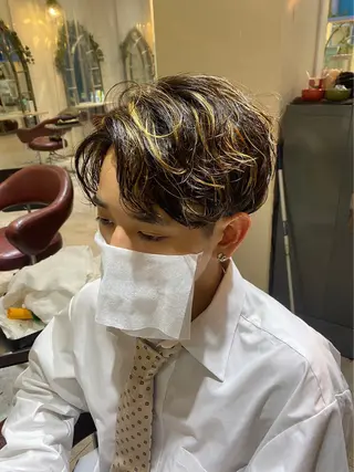 メンズ メンズモデル募集 新井星弥のヘアスタイル