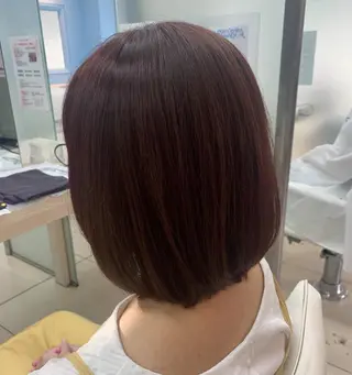 ミディアム カラー ✂︎レディース のメンズカット屋さんのヘアスタイル