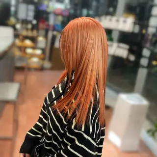 ロング カラー ⭐️韓国ブリーチ 顔周りカット⭐️のヘアスタイル