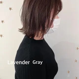 ミディアム カラー 市川 千夏のヘアスタイル