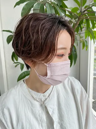 ショート パーマ レイヤーカット匠 イソザキノリユキのヘアスタイル