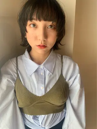 ミディアム 横浜カラー/ブリーチ SAKI💫のヘアスタイル