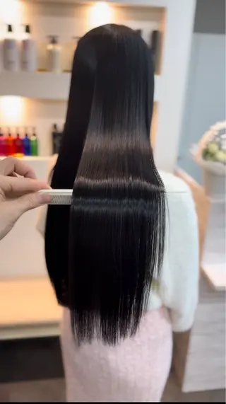 ロング カラー 髪質改善講師経験者 山内祐作のヘアスタイル