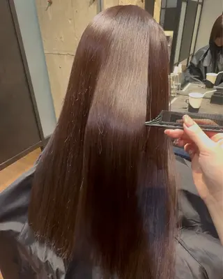 ロング sora/ 暖色カラー🌷のヘアスタイル