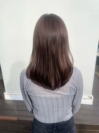 ロング 縮毛矯正/暗髪 暖色/晴☀️のヘアスタイル