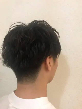 ショート カラー パーマ メンズ ニュアンスパーマ/ レイヤー/茶屋町のヘアスタイル