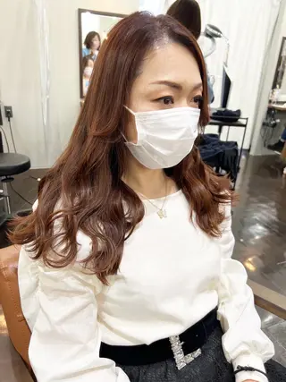 ロング カラー パーマ 名古屋駅/トップス タイリスト/大黒拓哉のヘアスタイル