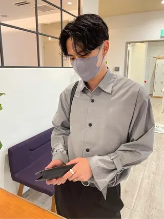 ショート パーマ メンズ 柳田 駿のヘアスタイル