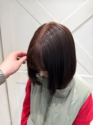 ミディアム カラー 🎨ハイトーン レイヤーカットやまとのヘアスタイル