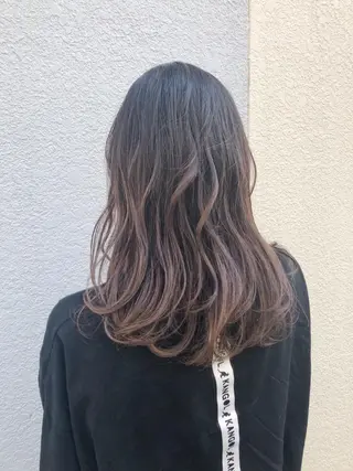 ミディアム カラー パーマ ヘアアレンジ 【白髪ぼかし 専門GBG】自由が丘のヘアスタイル