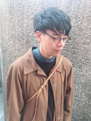 ショート カラー パーマ ヘアアレンジ メンズ ちこ .のヘアスタイル