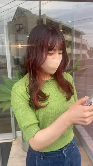 カラー ブリーチ/韓国 💫ひなた💫のヘアスタイル