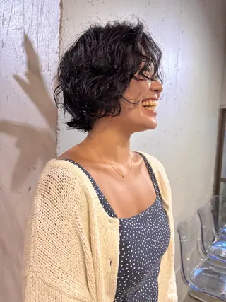 ショート パーマ ボブとパーマの達人 /美容室難民の方是非のヘアスタイル