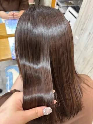 ミディアム 暖色カラー💞 菊地しおんのヘアスタイル