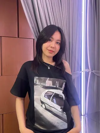 ミディアム たかはし はるかのヘアスタイル